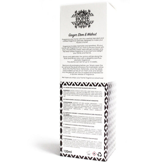 Difusor aromático 120ml - jengibre y nuez