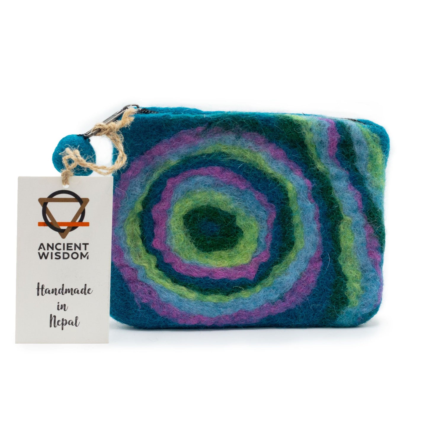 Estoig de feltre natural amb cremallera (assortit) - Psychdelic