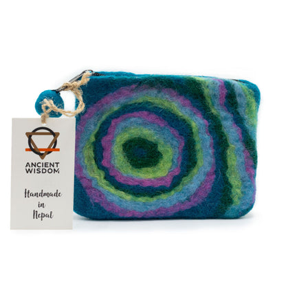 Estoig de feltre natural amb cremallera (assortit) - Psychdelic