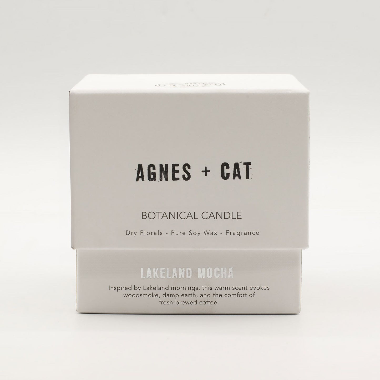 Espelma de cera de soja botànica Agnes + Cat - Lakeland Mocha