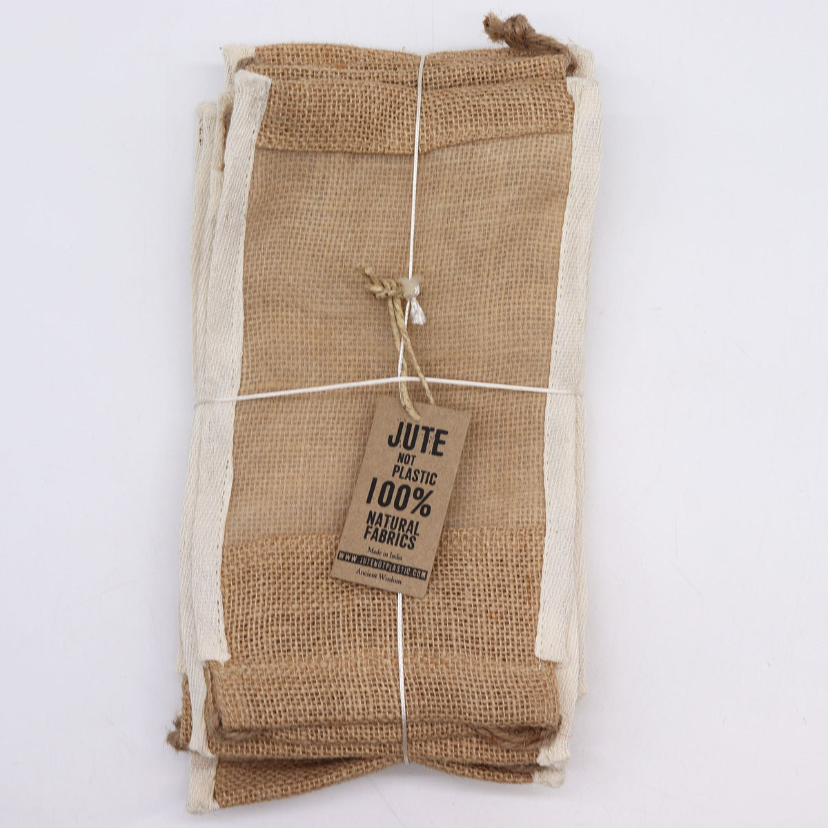 Bolsa Grande de Yute Lavada - 26x15cm