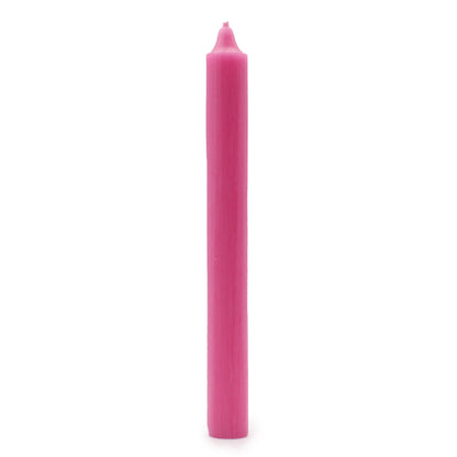 Espelmes a Granel de Color Sòlid - Rosa Fosc Rústic - Paquet de 10