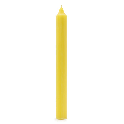 Conjunt d'Espelmes de Taula de Color Sòlid - Pack de 21 - Llimona Rústica