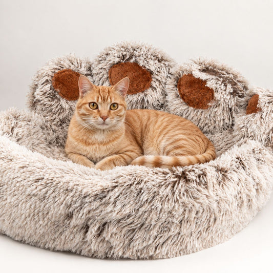 Cama tipo pata grande para gatos