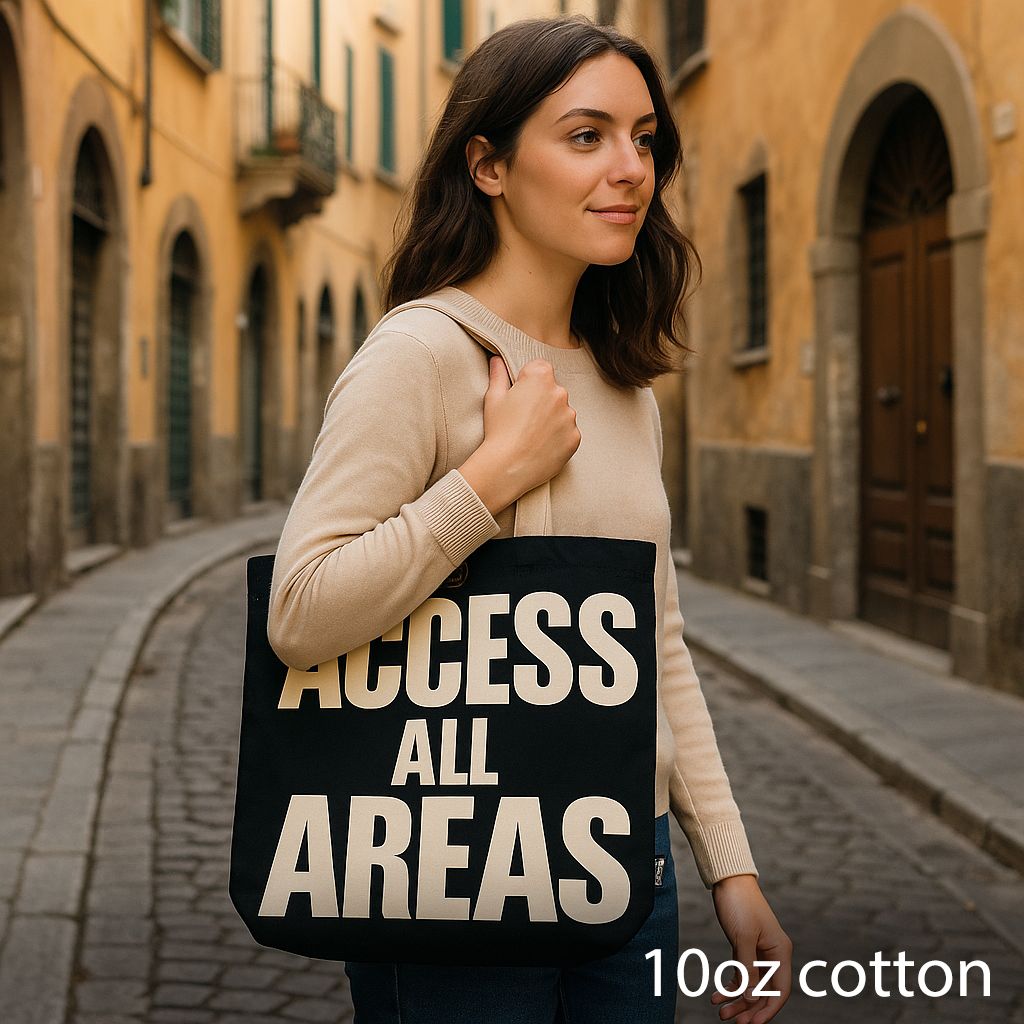 Bossa Bàsica Icònica - ACCÉS A TOTES LES ÀREES - Negre natural 10 oz (36 x 43 x 10 cm)