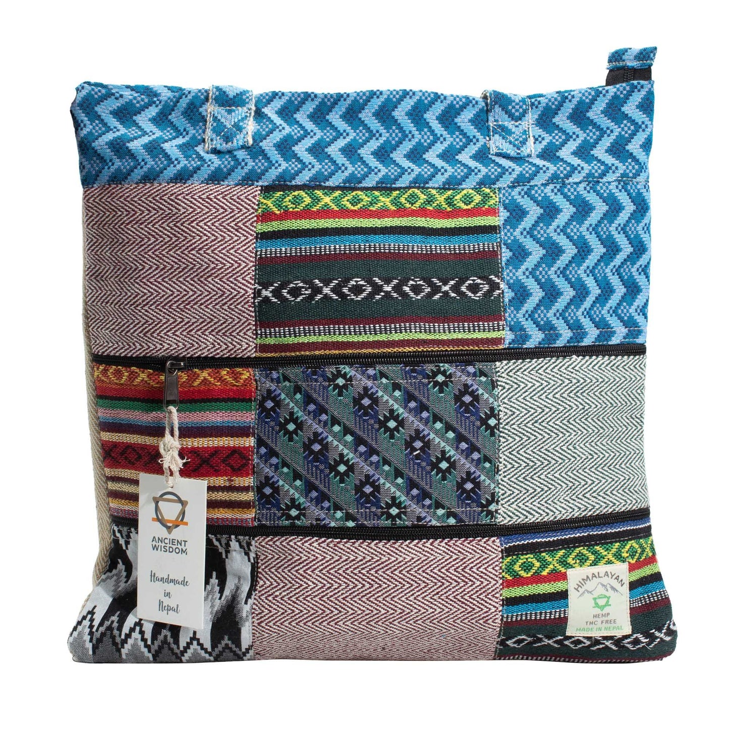 Bossa Tote Patchwork de Katmandú - Disseny Dhaka (37x38 cm)
