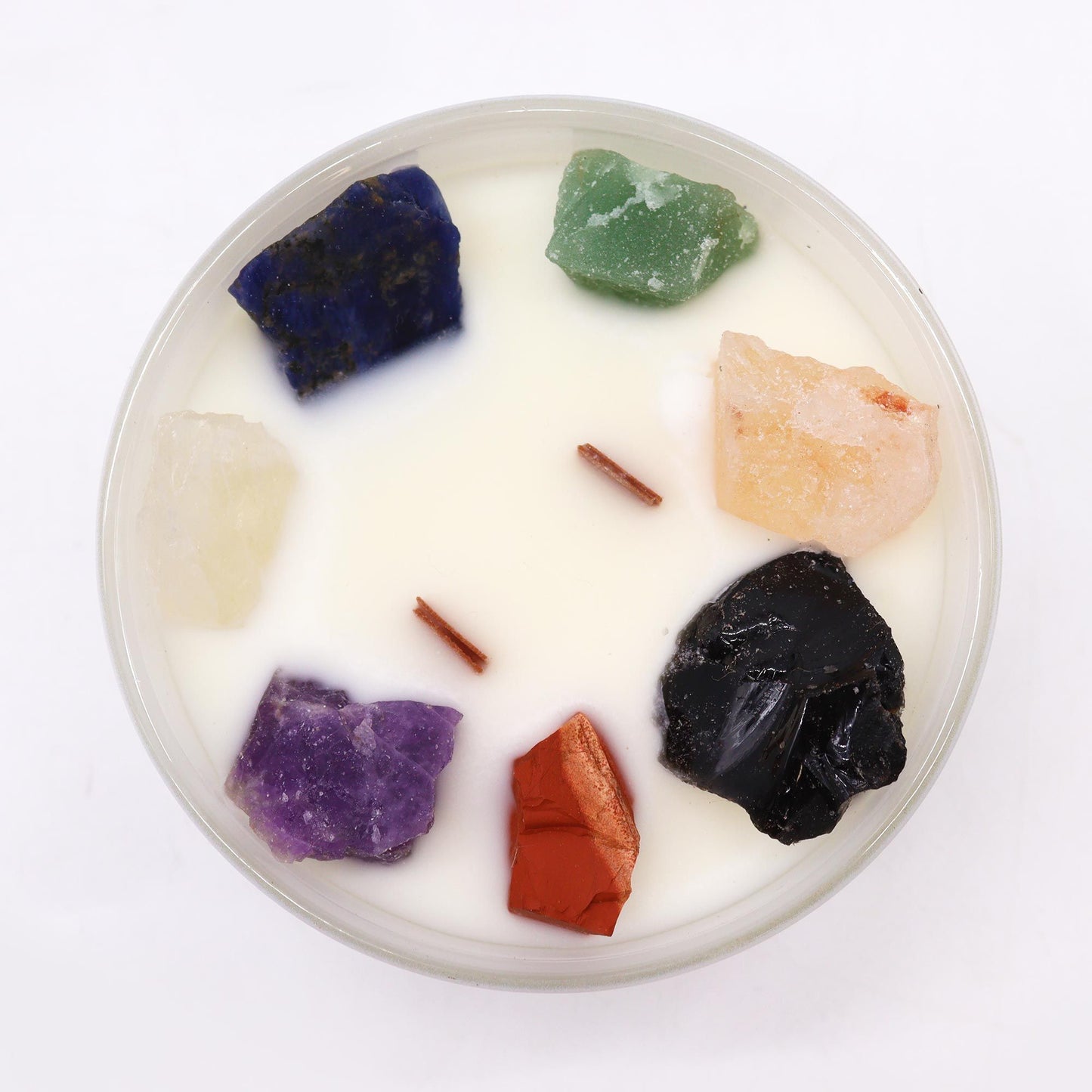 Espelmes de Cristall de Chakra - Set xacres