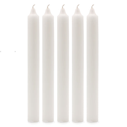 Espelmes a granel de color sòlid - Blanc Rústic - Paquet de 10