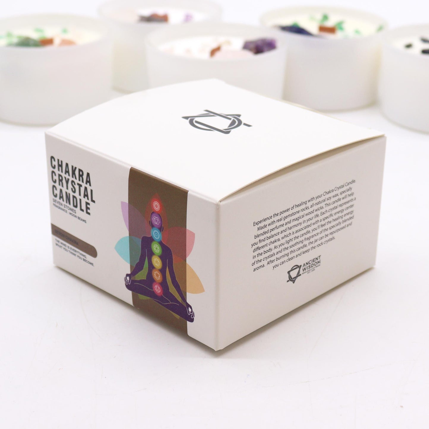 Espelmes de Cristall de Chakra - Set xacres