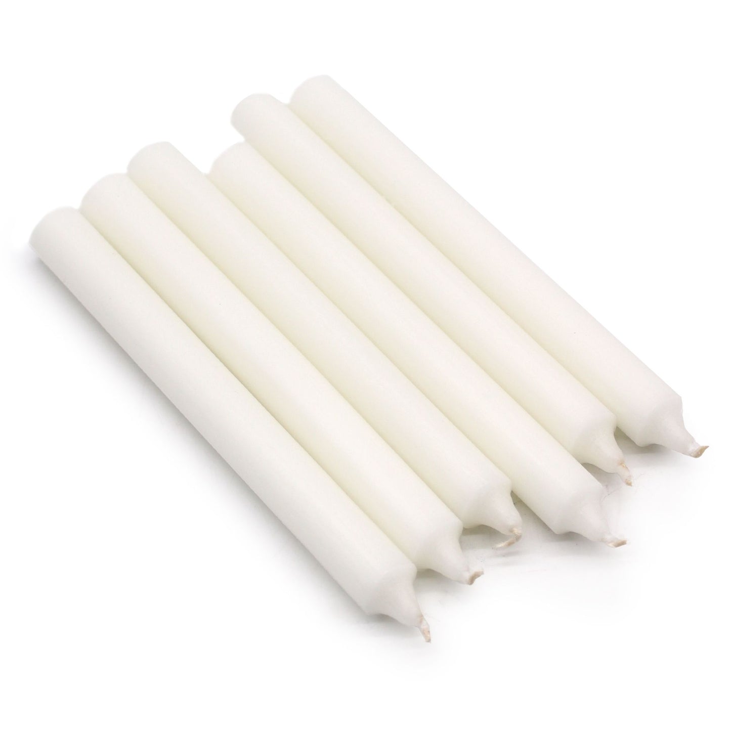 Espelmes a granel de color sòlid - Blanc Rústic - Paquet de 10