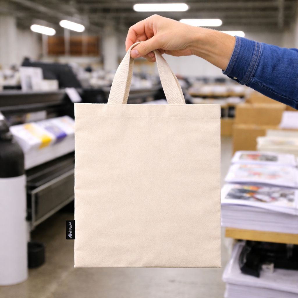 Bossa Tote de Regal Icònica Nomad Sari Mini - Sense impressió- (25x18cm) - Natural 4oz