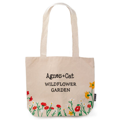 Agnes + Gat Bossa tote Jardí de flors silvestres - Flors vermelles