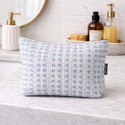 Nomad Sari Indian Jacquard Necesser - Indigo Echo