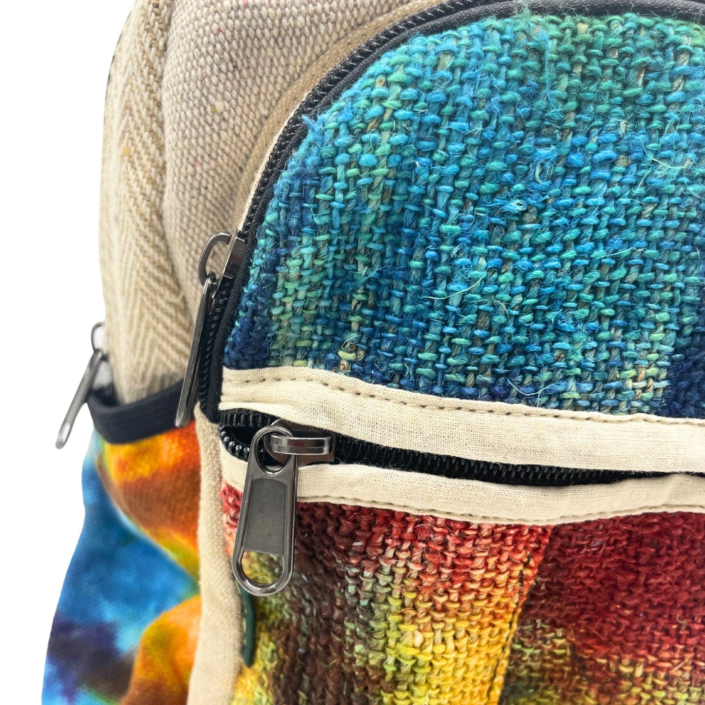 Motxilla mitjana de cànem Tiedye sense estampat