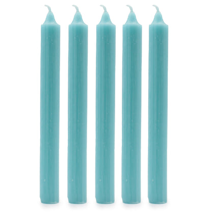 Espelmes a granel de color sòlid - Aqua rústic - Paquet de 10