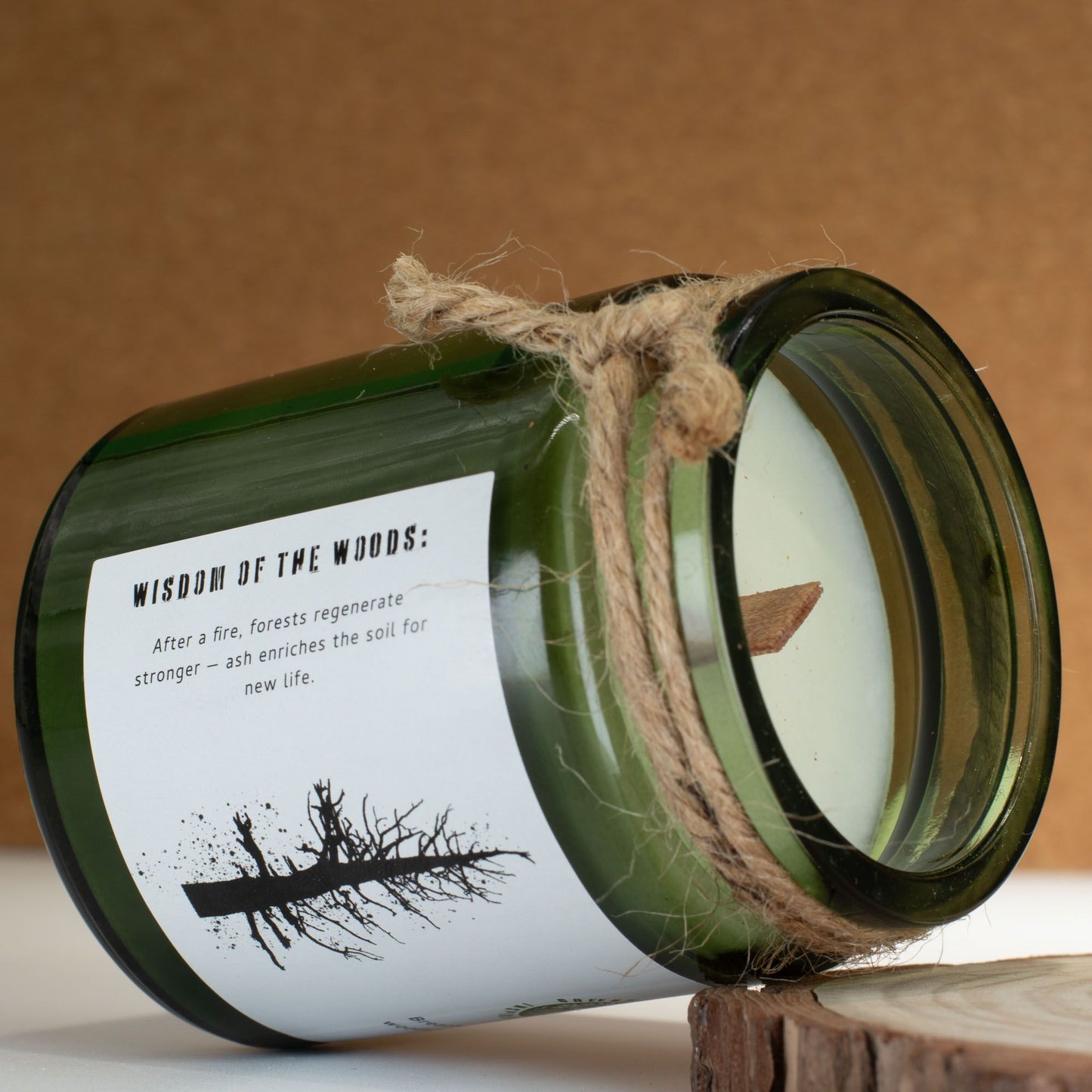 Greenman Woodwick Vela de soja - Ceniza y Humo de Madera