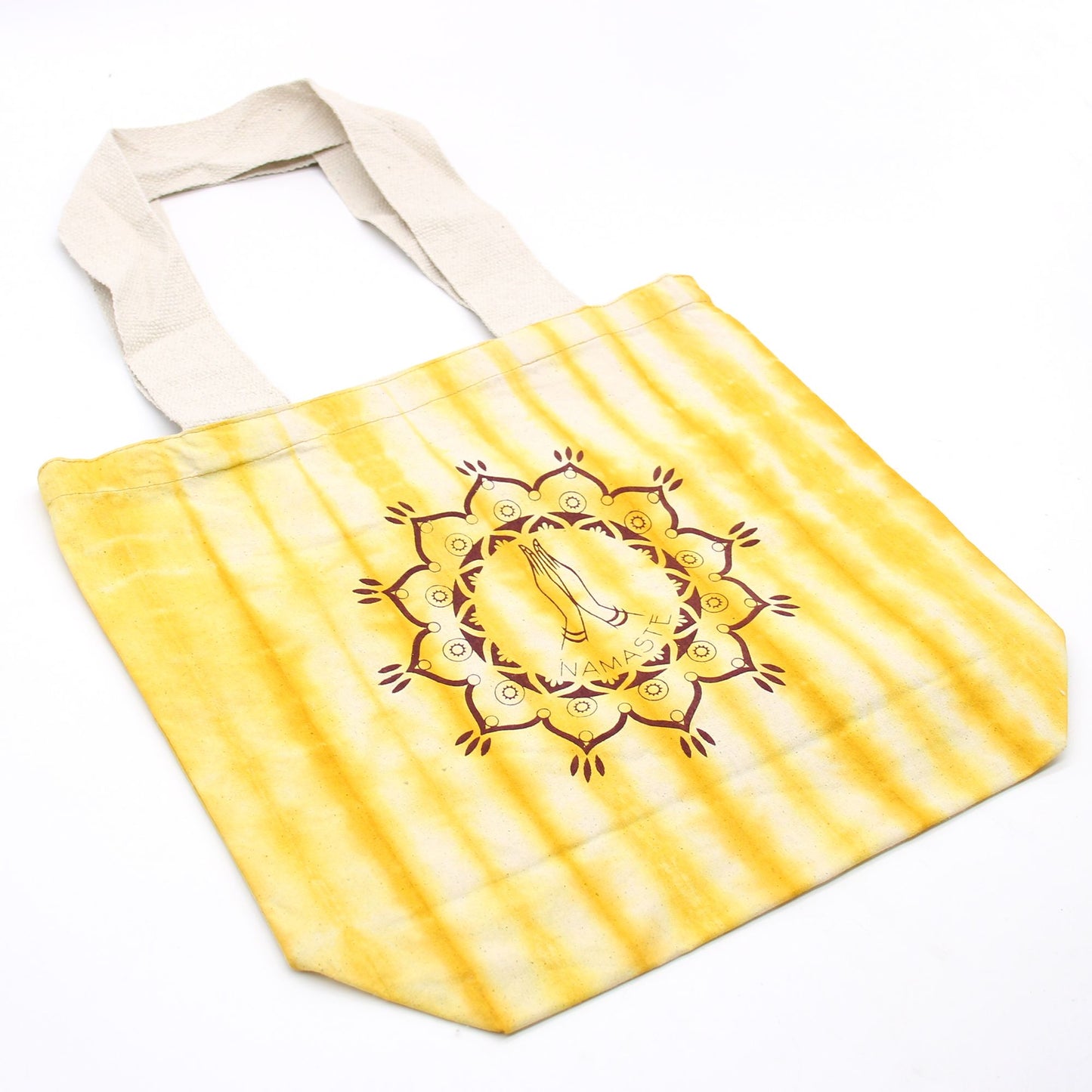 Bosses de Cotó "Tie Dye" (170g) - 38x42x12cm - Namaste Hands - Groc - Nansa Natural