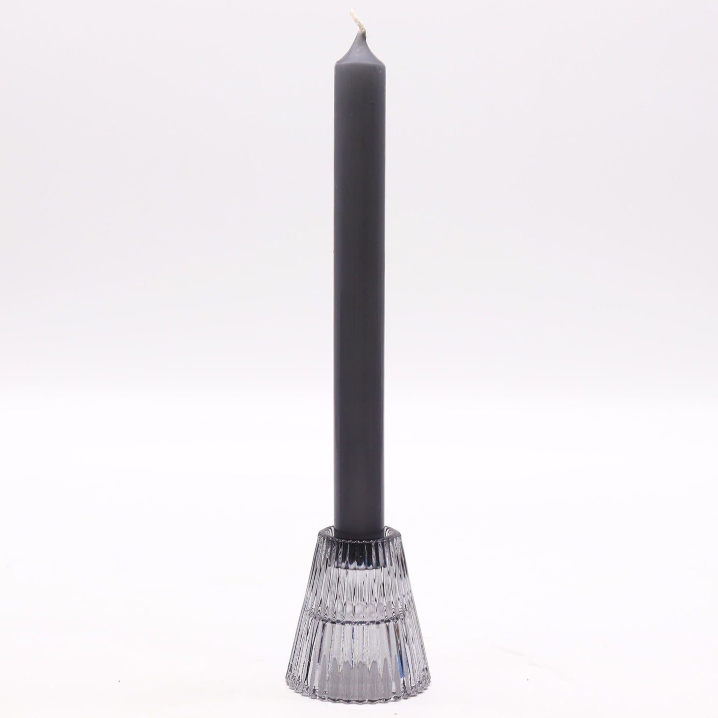 Candelabres reversibles per a sopar / espelmes de te - Gris mitjanit