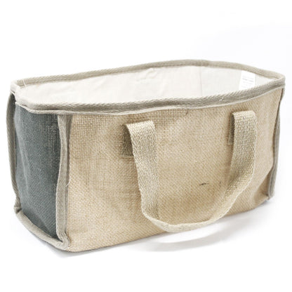 Cistella gran de jute - 33x18x20cm - Gris