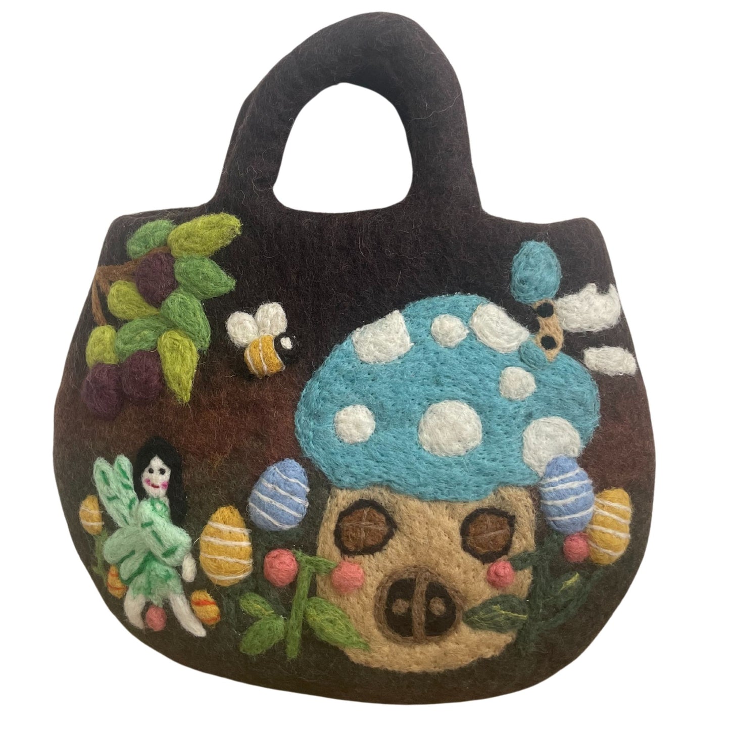 Bossa de feltre per a jardí de fades - 35 x 27 cm