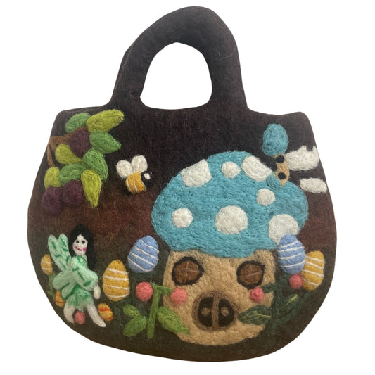 Bossa de feltre per a jardí de fades - 35 x 27 cm