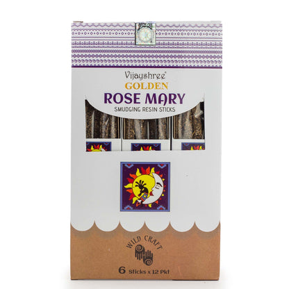 Palitos de resina para purificación Golden Rose Mary - 30 g