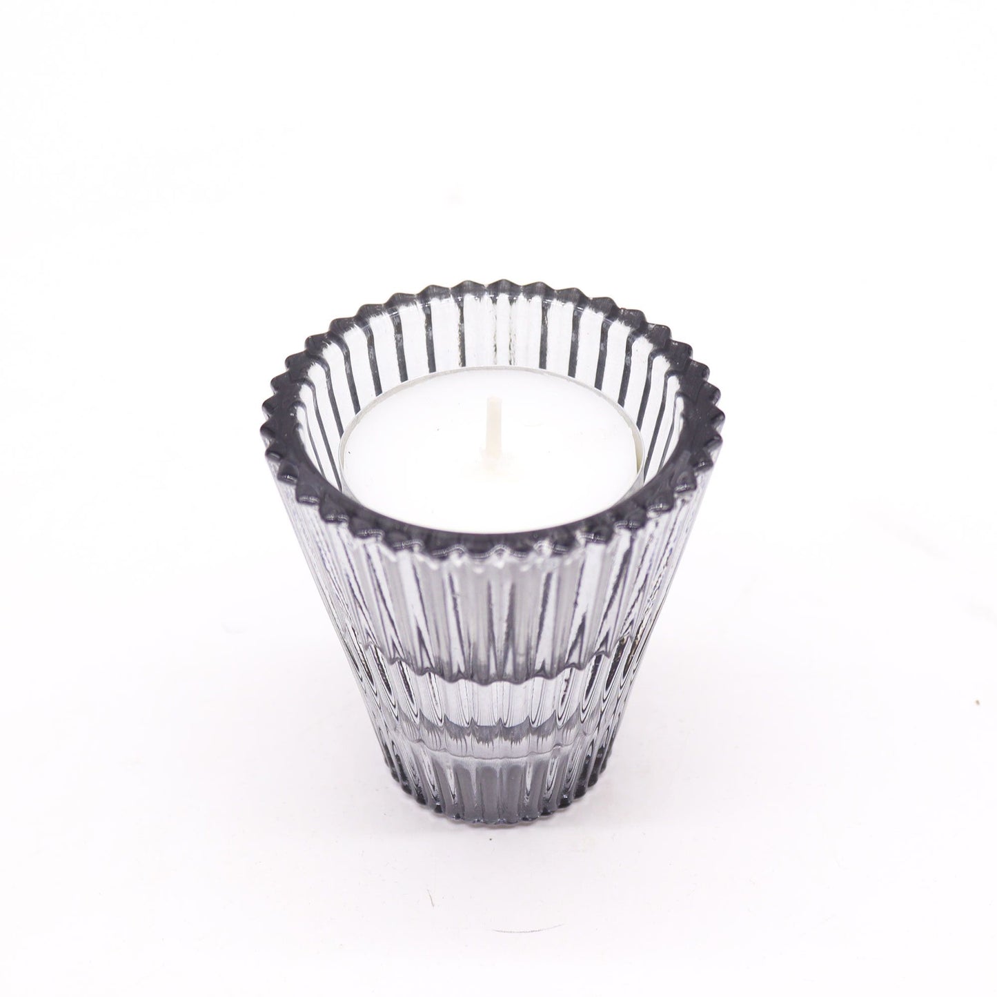 Candelabres reversibles per a sopar / espelmes de te - Gris mitjanit