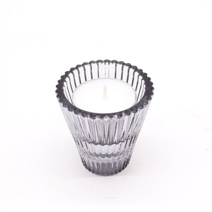 Candelabres reversibles per a sopar / espelmes de te - Gris mitjanit