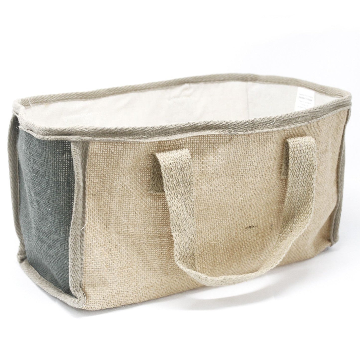 Cistella gran de jute - 33x18x20cm - Gris