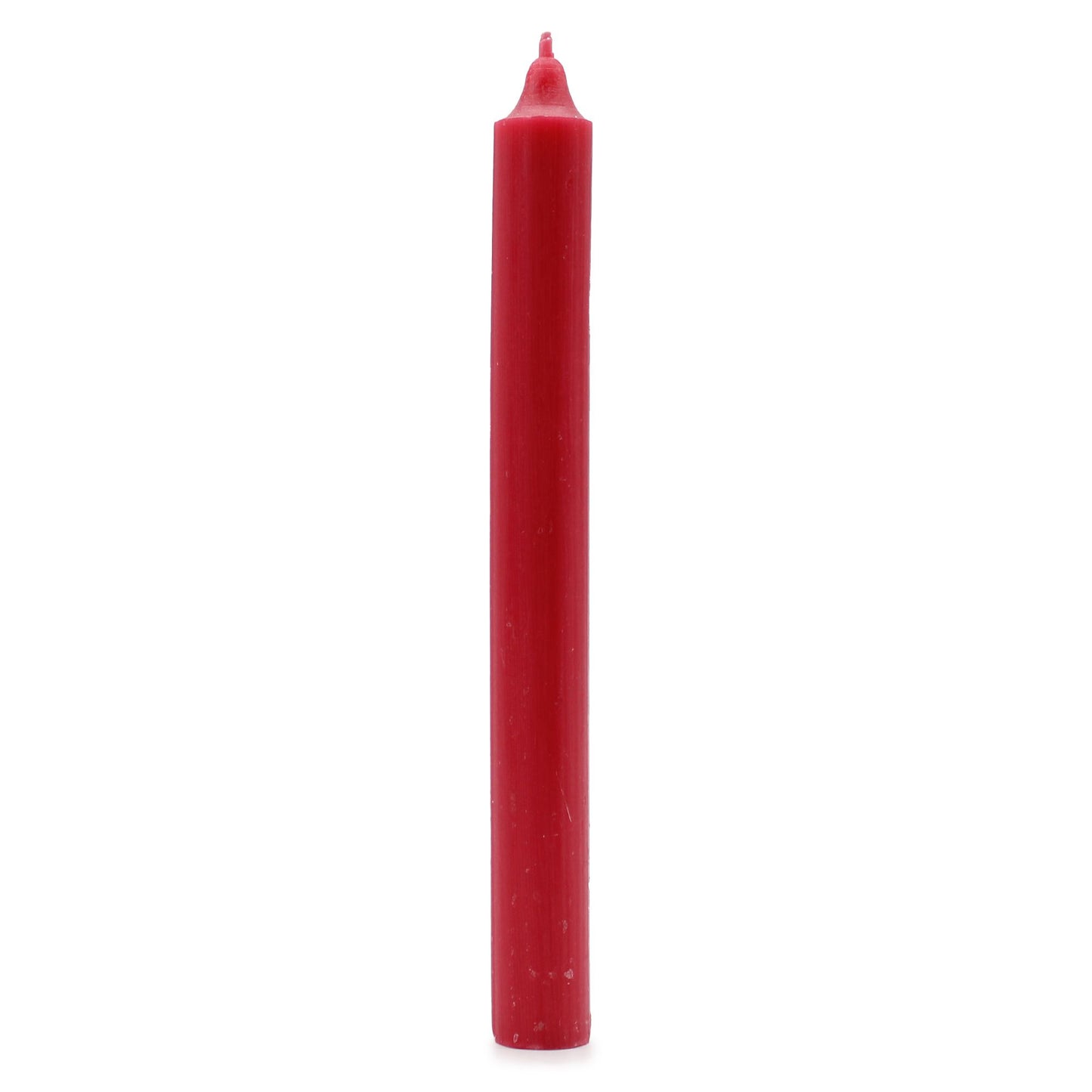 Espelmes de sopar massisses de color — Vermell rústic — Paquet de 10