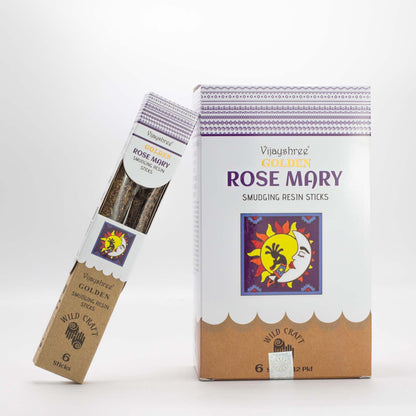 Palitos de resina para purificación Golden Rose Mary - 30 g