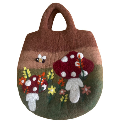Bossa de feltre per a jardí de bolets - 35 x 27 cm