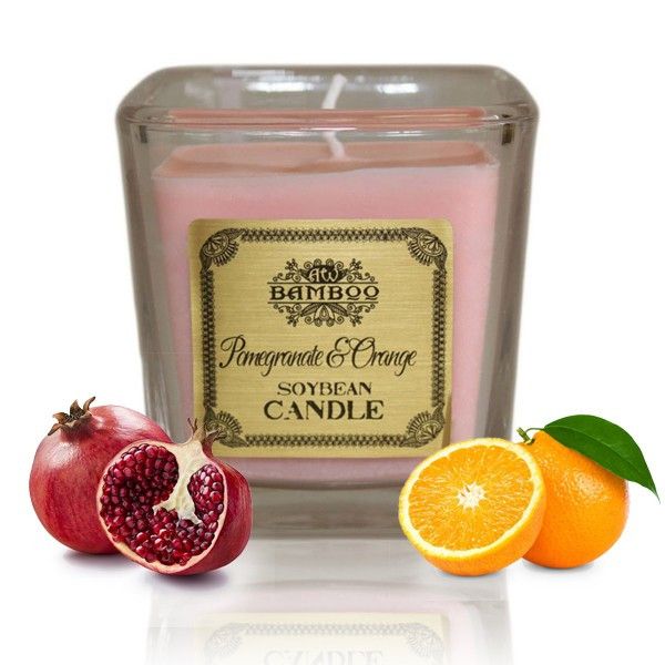 Espelma de cera de soja - Magrana i taronja