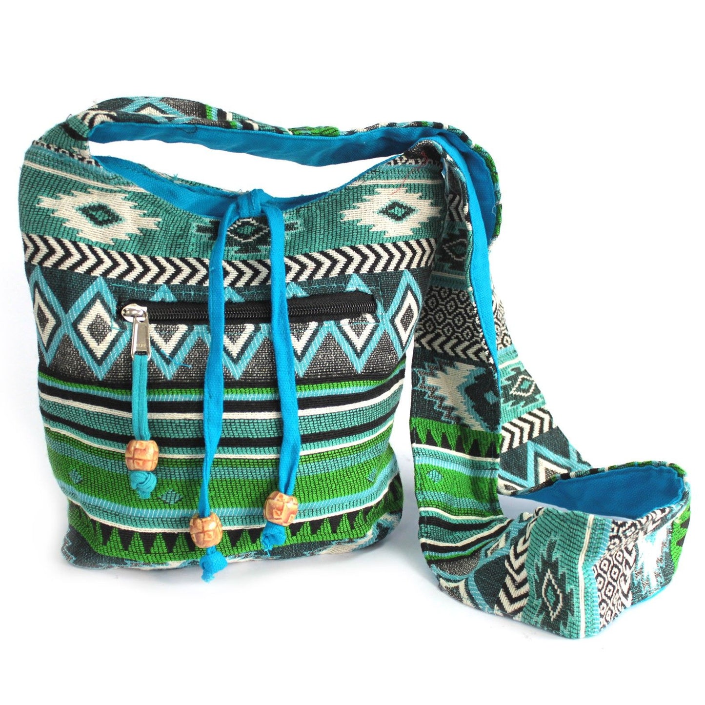 Teixit Jacquard - Motxilla petita Teixit Teal