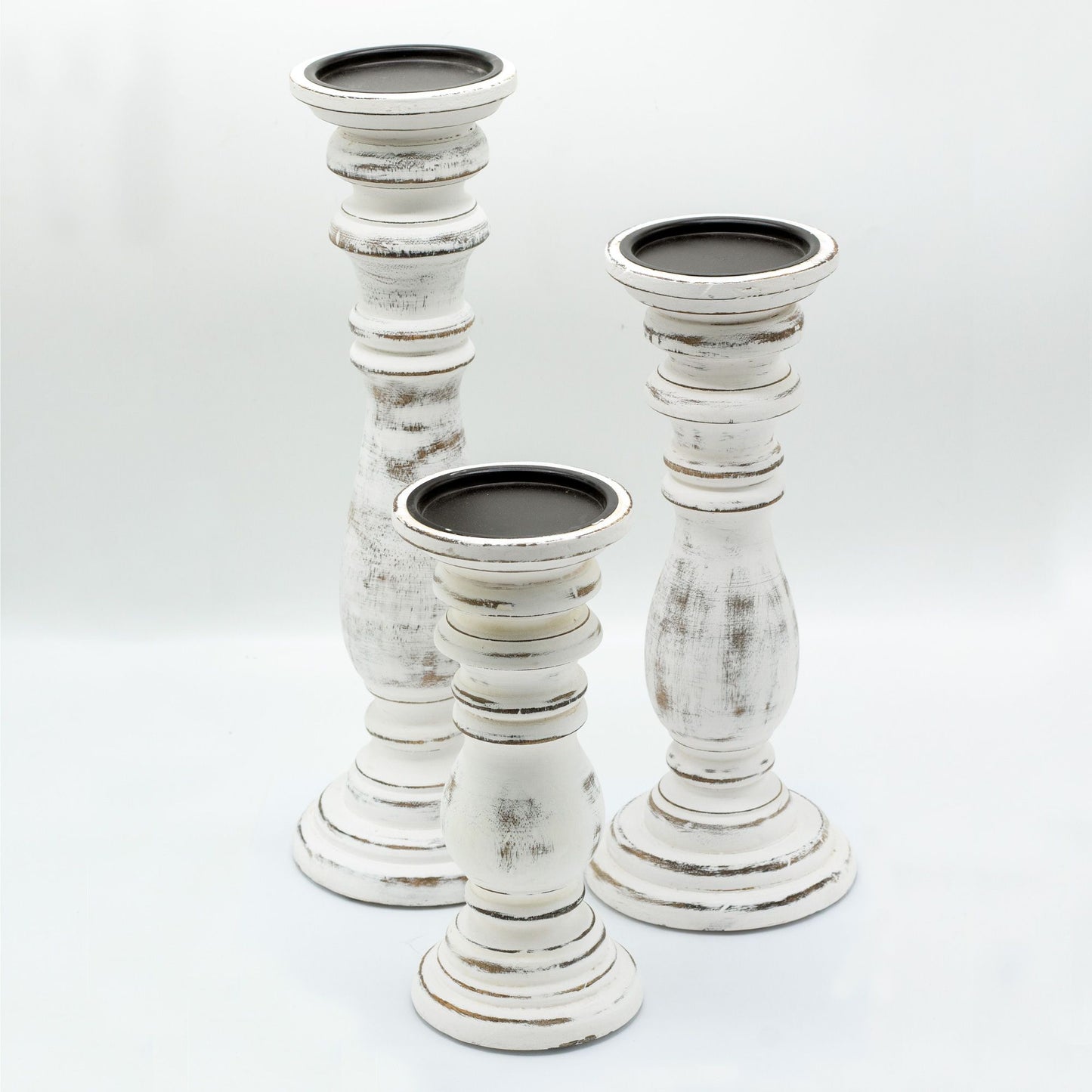 Candelabre clàssic - Blanc - 23x10cm - Petit