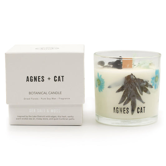 Agnes + Cat Espelma de Cera de Soja Botànica - Sal marina i molsa