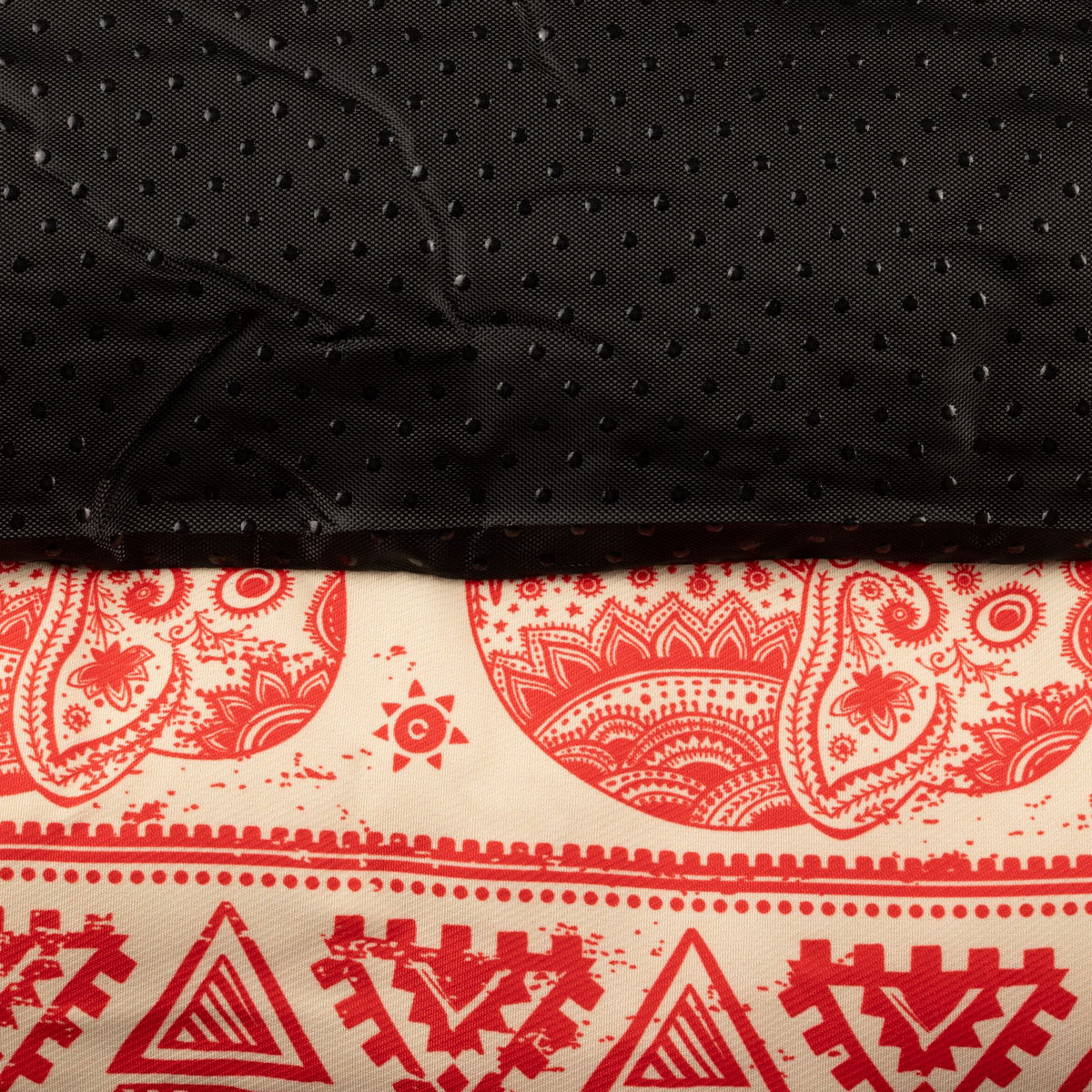 Cama roja decoración elefantes para gatos