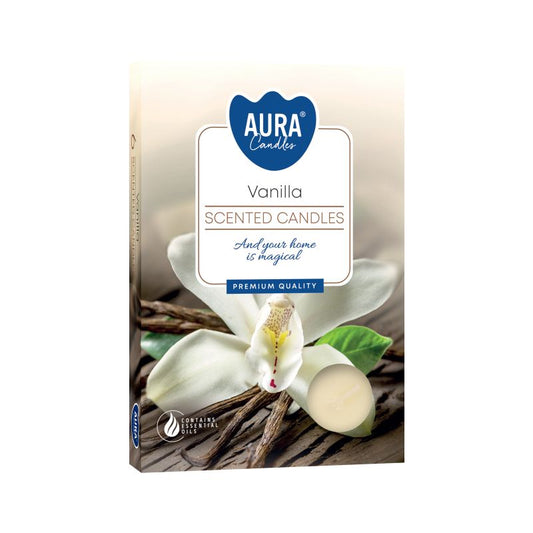 1x Set de 6 Espelmes de Te Perfumades - Vainilla