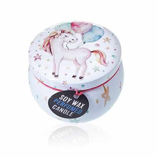 Espelma artística de Llauna - Unicorns-Pedra Llunar