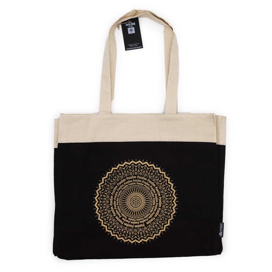 Bossa tote rentada a la pedra extragran 14 oz - Mandala de la llibertat
