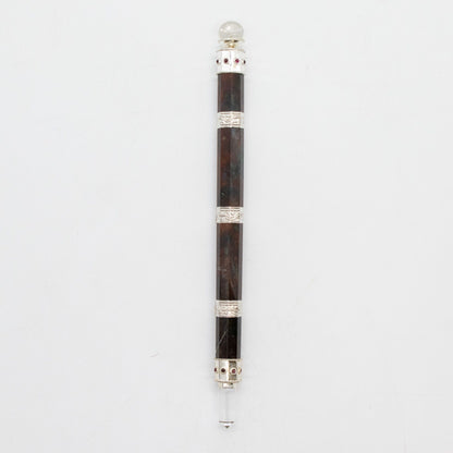 Varita Bloodroot Soverign -Extra Largo Fancy Jasper Magic- Parte superior de bola de cristal - 26cm