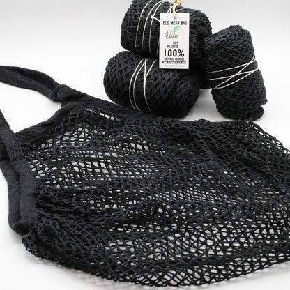 Bossa de Malla de Cotó Pur - Negre