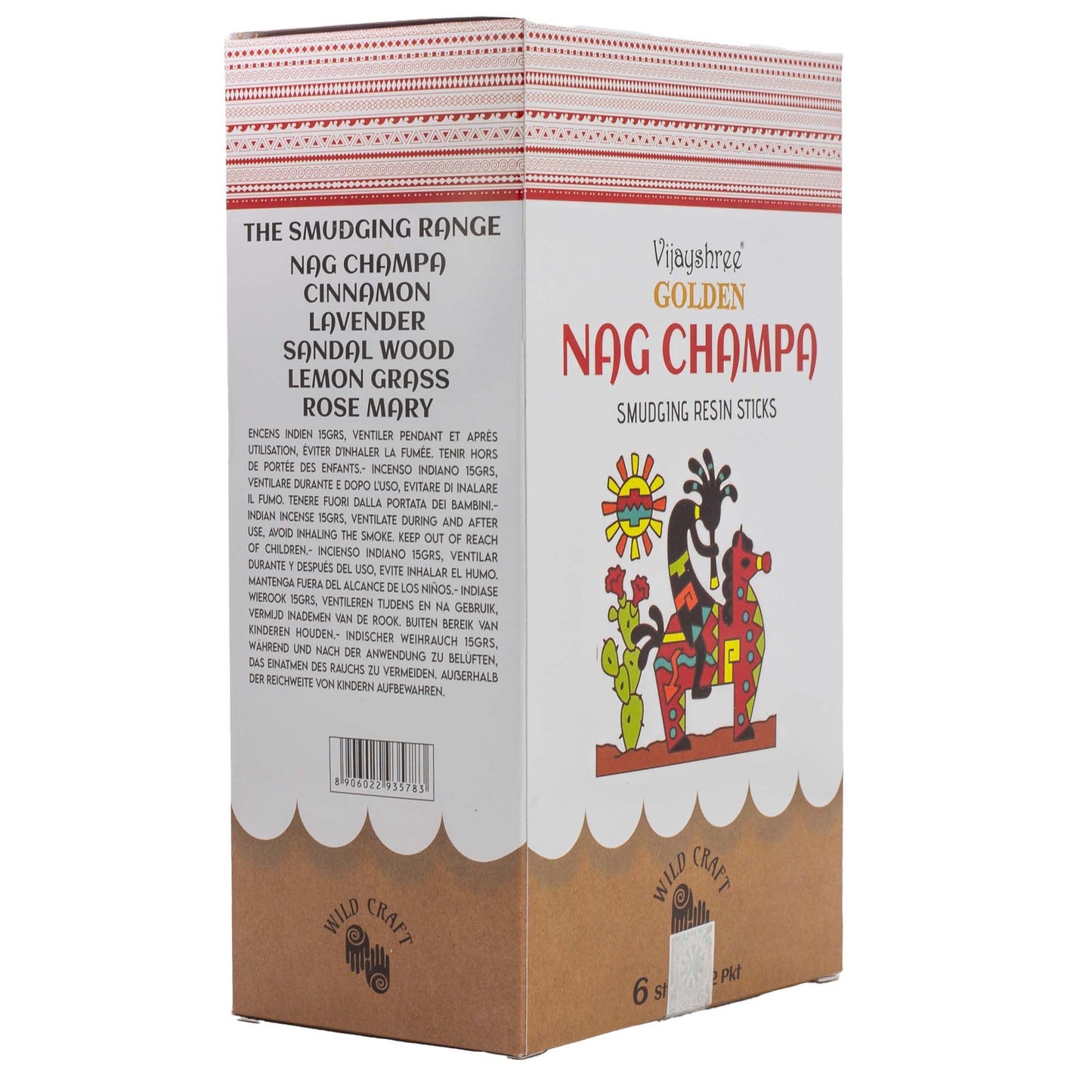 Palitos de resina de Nag Champa dorados para purificación - 30g