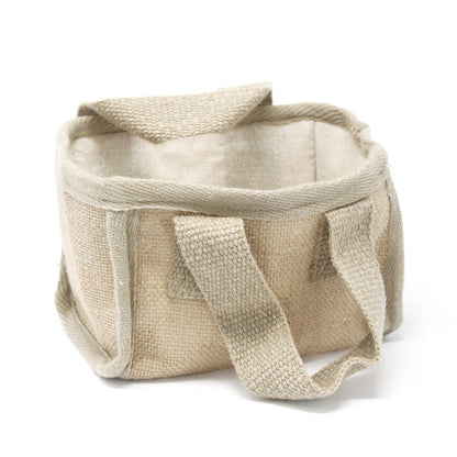 Cistella petita de jute - 16x10x12cm - Natural