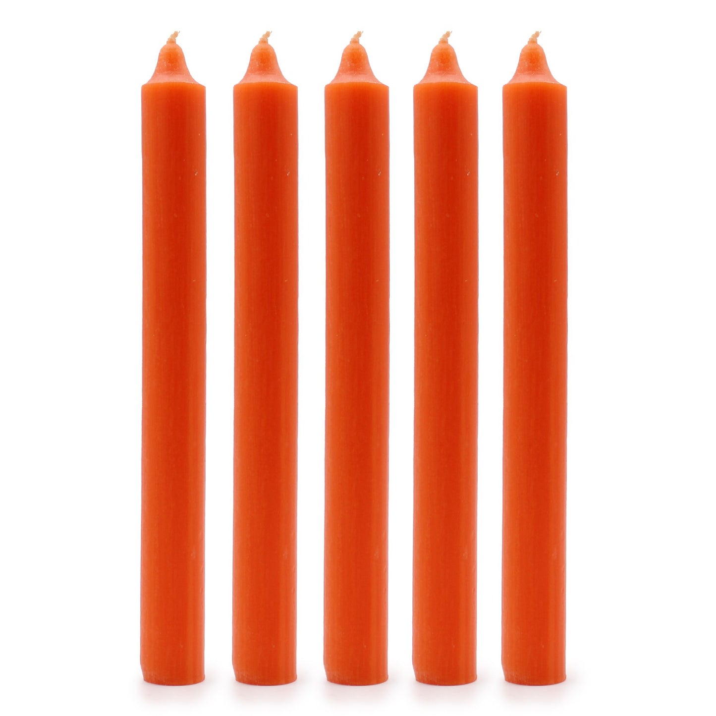 Espelmes a Granel de Color Sòlid - Taronja Rústic - Paquet de 10