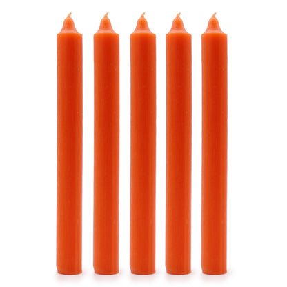 Espelmes a Granel de Color Sòlid - Taronja Rústic - Paquet de 10