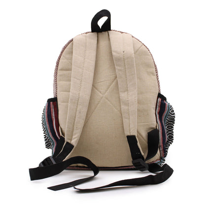 Motxilla petita de cànem - Estil Zig Zag Zips