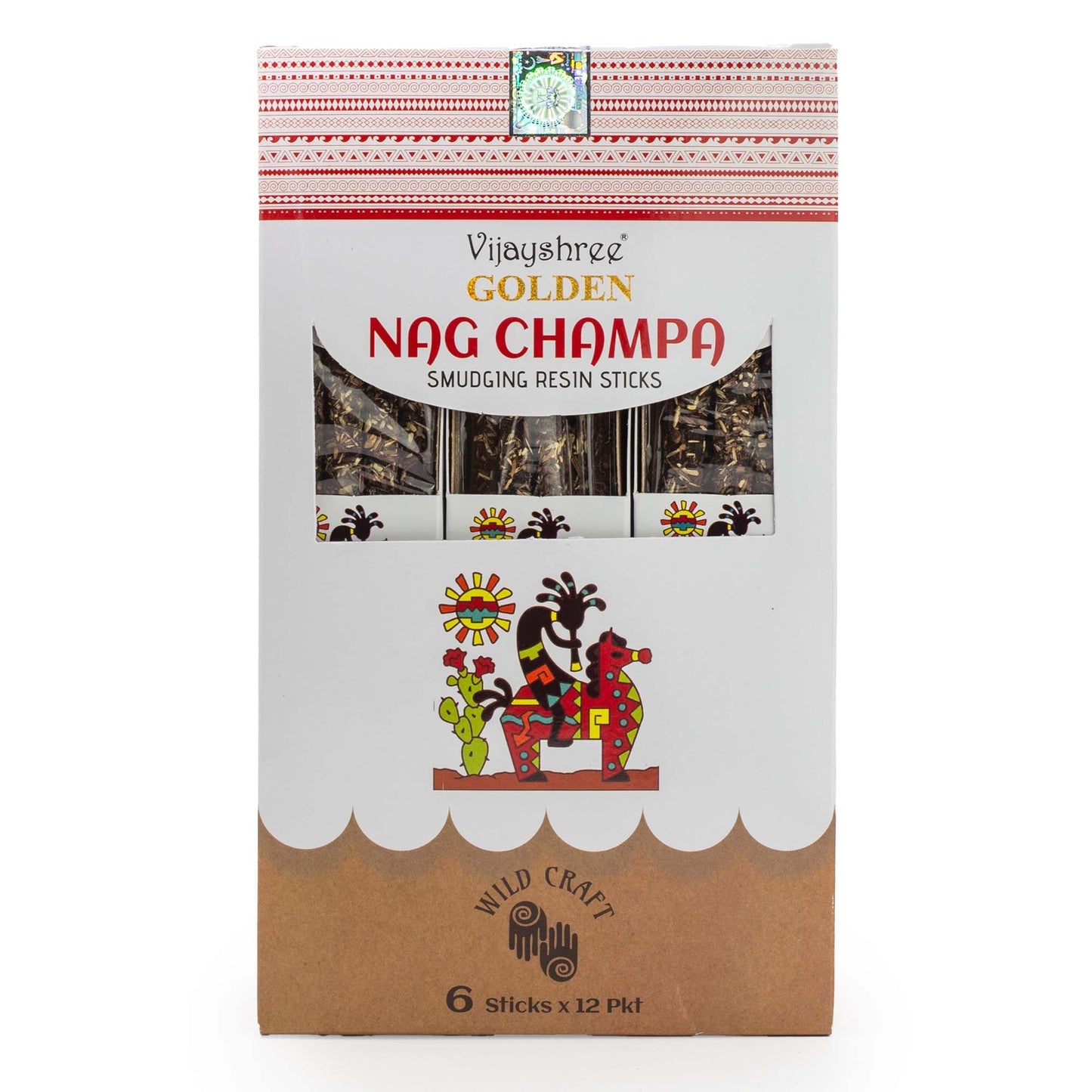 Palitos de resina de Nag Champa dorados para purificación - 30g