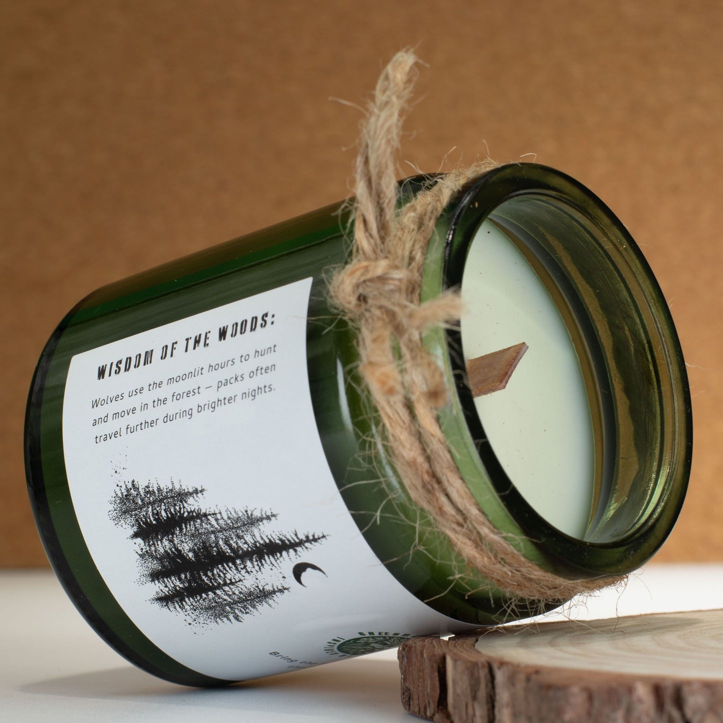 Greenman Woodwick Espelma de soja - Lluna del llop