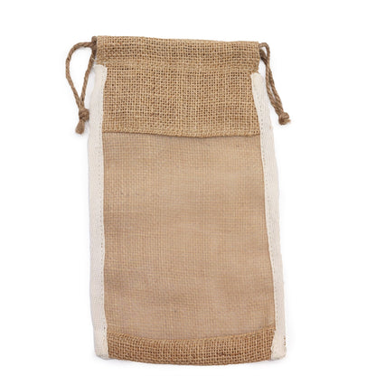 Bolsa Grande de Yute Lavada - 26x15cm